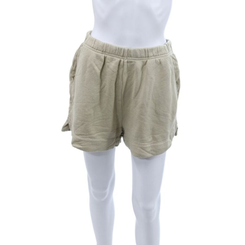 Spiritual Gangster Womens Athleisure Sweat Shorts Beige Rayon Size S